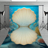 Lofaris Under The Sea Openclamshell Coral Sweep Backdrop